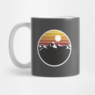 Rocky Mountains Sunset Landscape Design Mug